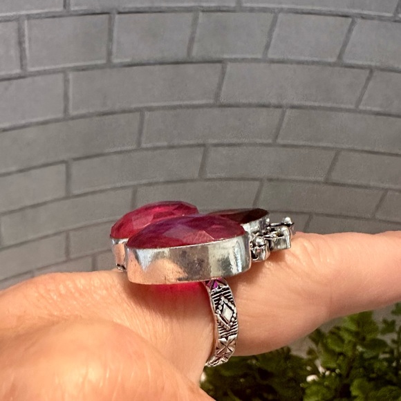 Ruby in 925ss ring - Picture 5 of 7